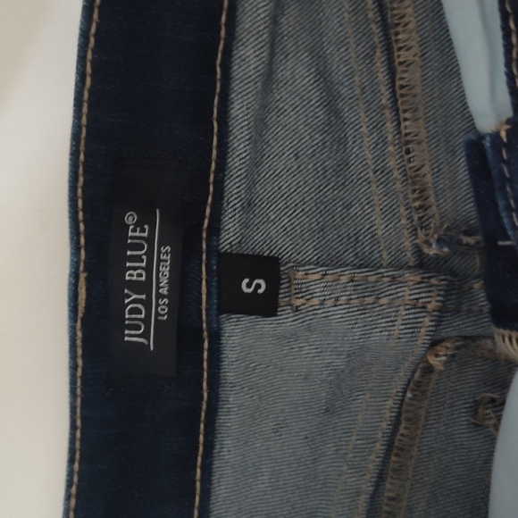 Judy Blue  Dark Wash Carpenter Shorts Women's Size Small - Picture 4 of 9